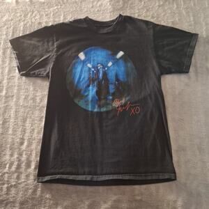 The Weeknd Tunnel Portrait Pop Concert Music Black T-Shirt Size Medium Cotton